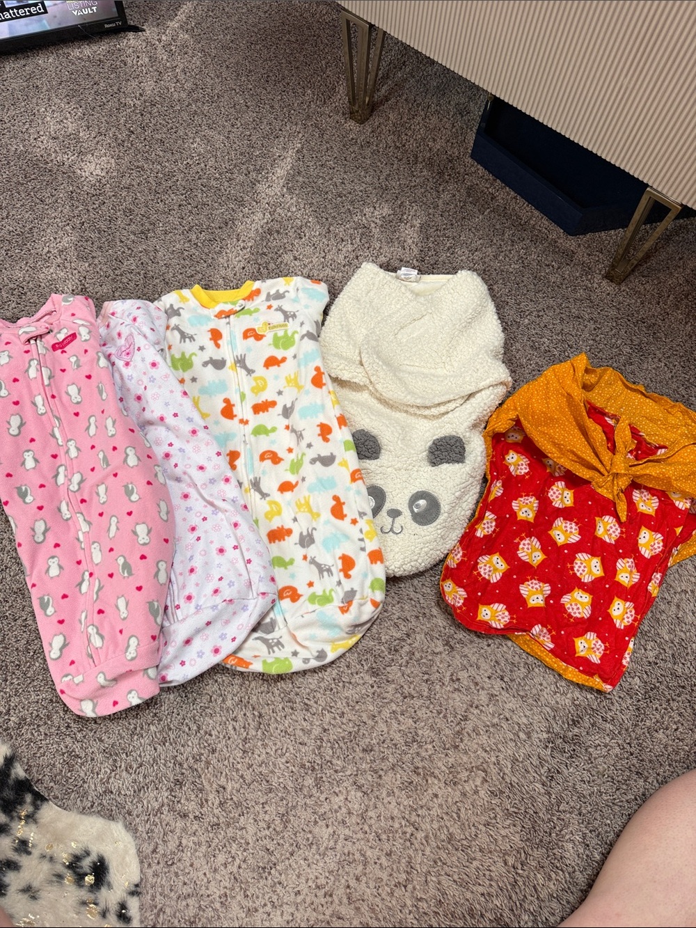 5 Baby Sleep Sacks & Wearable Blankets - Mixed Patterns & Colors